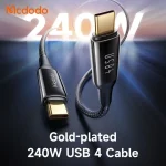 کابل USB-C مک دودو مدل 240W USB 4 طول 1.2 متر - تصویر 12