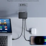 شارژر دیواری فست 160 وات باسئوس مدل Baseus GaN5 Pro با 2 خروجی USB-C و 1 خروجی USB به همراه کابل USB-C با گارانتی 24 ماهه شرکتی - تصویر 2