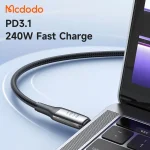 کابل USB-C مک دودو مدل 240W USB 4 طول 1.2 متر - تصویر 6