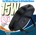 شارژر بی سیم 15W بودی دارای کابل همراه مدل WL3800B با گارانتی 18 ماهه (6 ماه تعویض) - تصویر 9